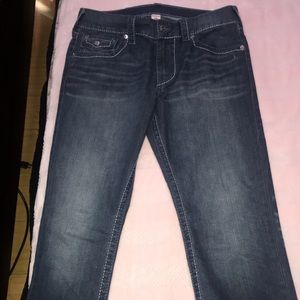 True Religion Size 33 Rickey Relaxed Straight Jean